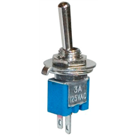 SPST 3A, On-Off SubMiniature Toggle Switch